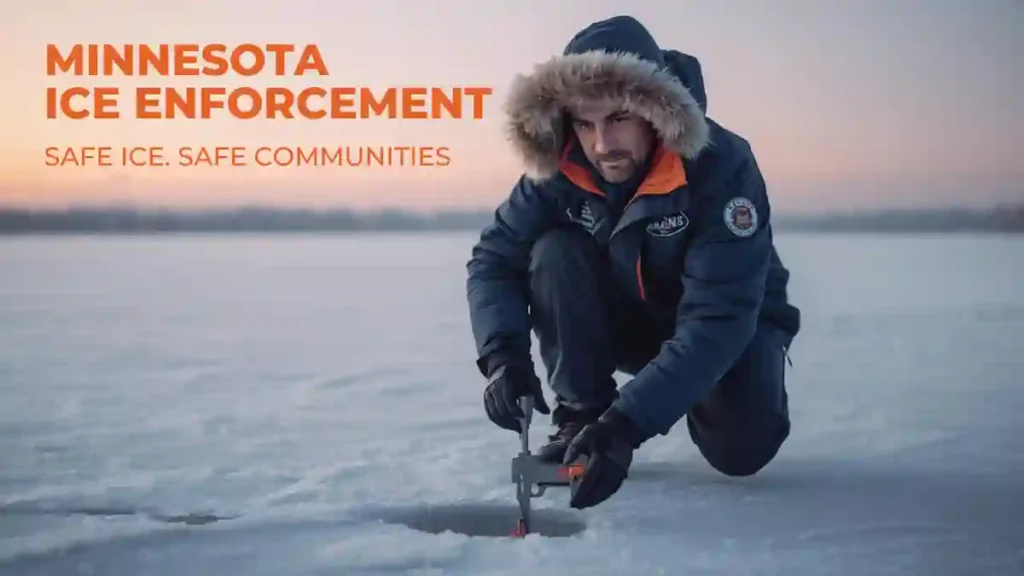 ICE enforcement vehicles deployed during Minnesota operations.