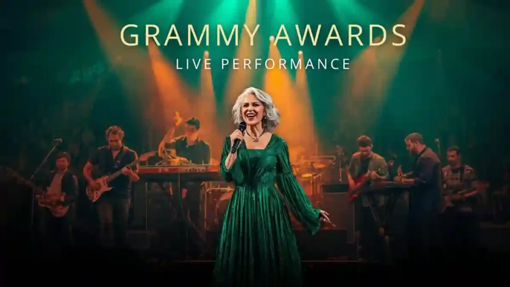 Artist performing live during the 2026 Grammy Awards ceremony.