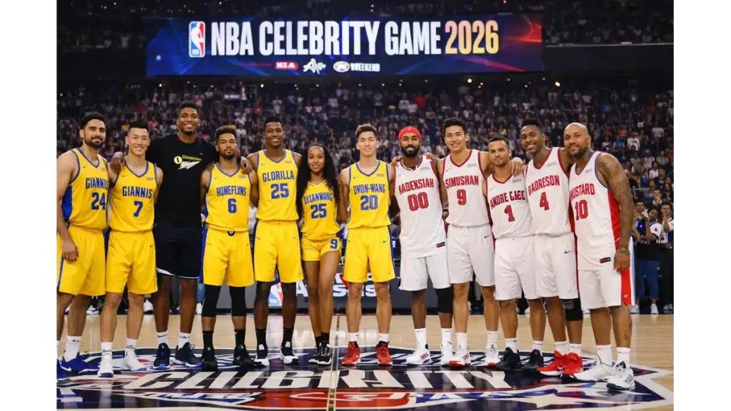 The 2026 NBA All-Star Celebrity Game roster includes Keegan. Michael Key, GloRilla, Jeremy Lin, and Tacko Fall in LA.